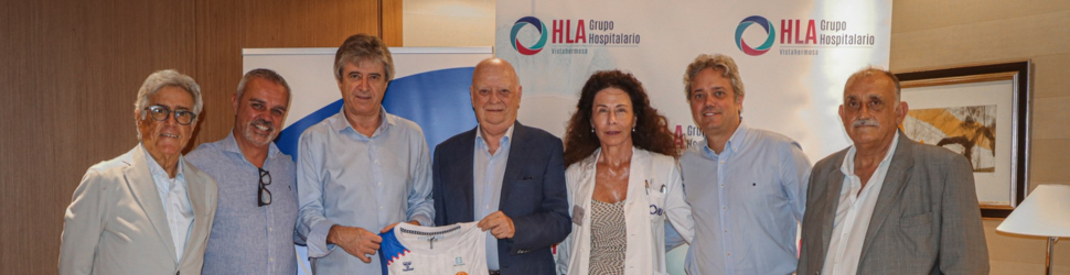 El Grupo Hospitalario HLA renueva con el Lucentum Alicante y suma una década como patrocinador principal del club